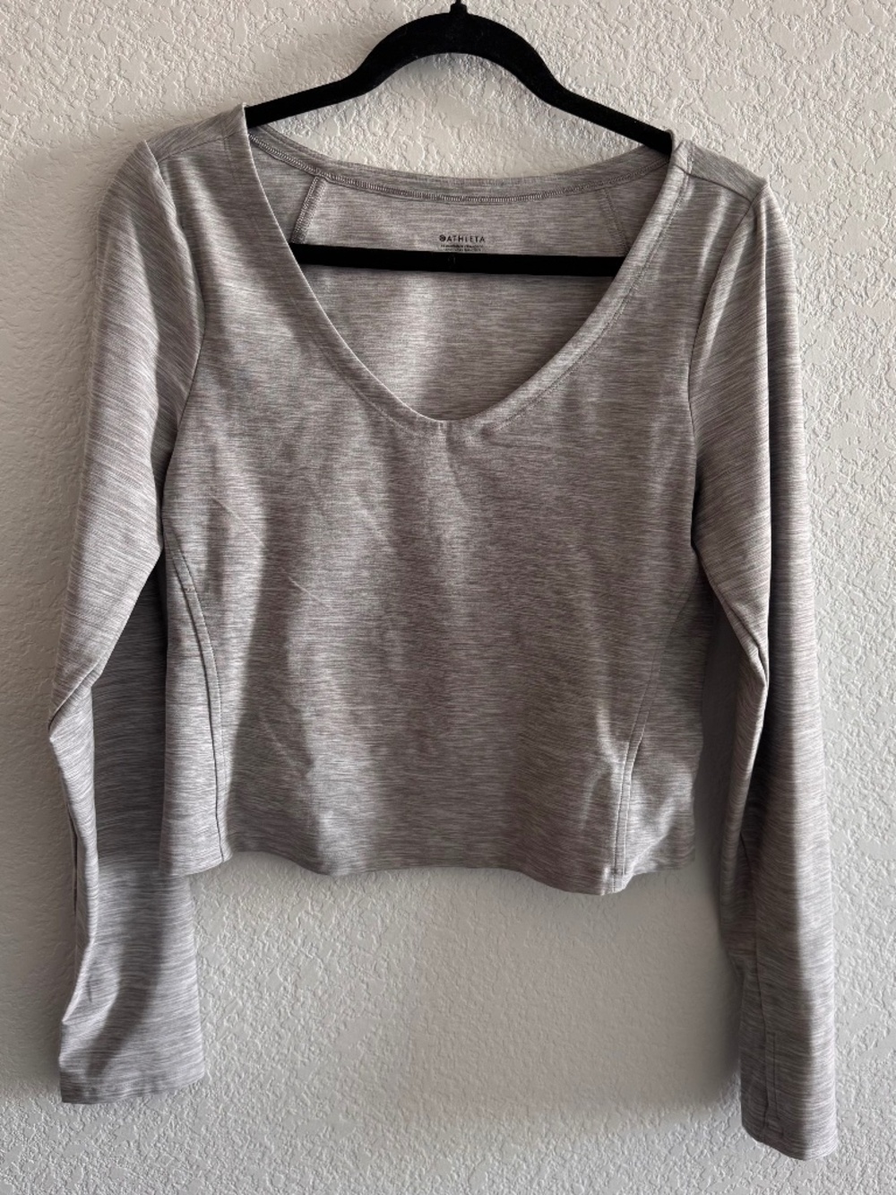 Athleta Softluxe Top - Heathered Grey - Size M